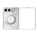 Apple iPhone Duo Uyumlu Kılıf M-safe Şarj Özellikli Transparan Sert PC Wlons Pita Standlı Kapak