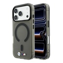 Apple iPhone 18 Pro Max Uyumlu Kılıf BMW Orjinal Lisanslı M-safe Şarj Özellikli Metal Buton Tasarımlı Buzlu IML Baskılı Kapak