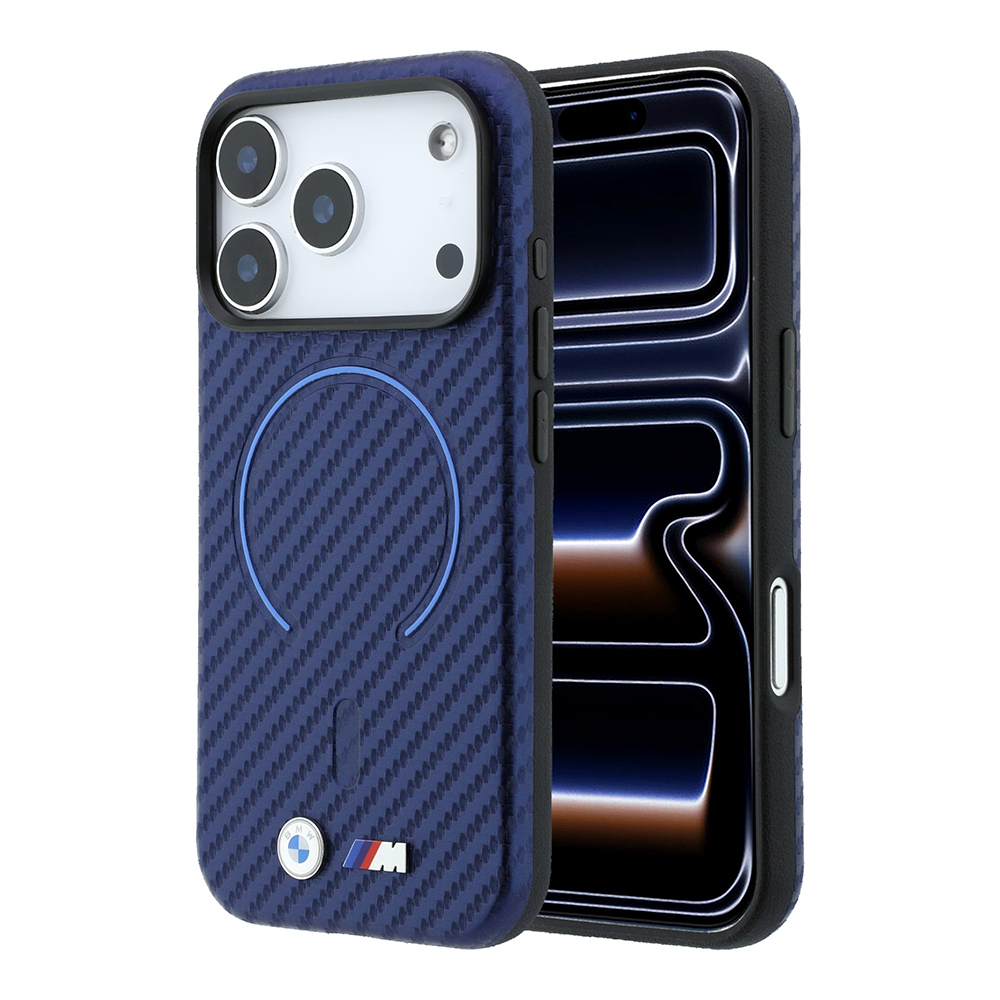 Apple iPhone 18 Pro Max Uyumlu Kılıf BMW Orjinal Lisanslı M-safe Şarj Özellikli PU Metal Logolu Kırmızı Halka Tasarımlı Kapak