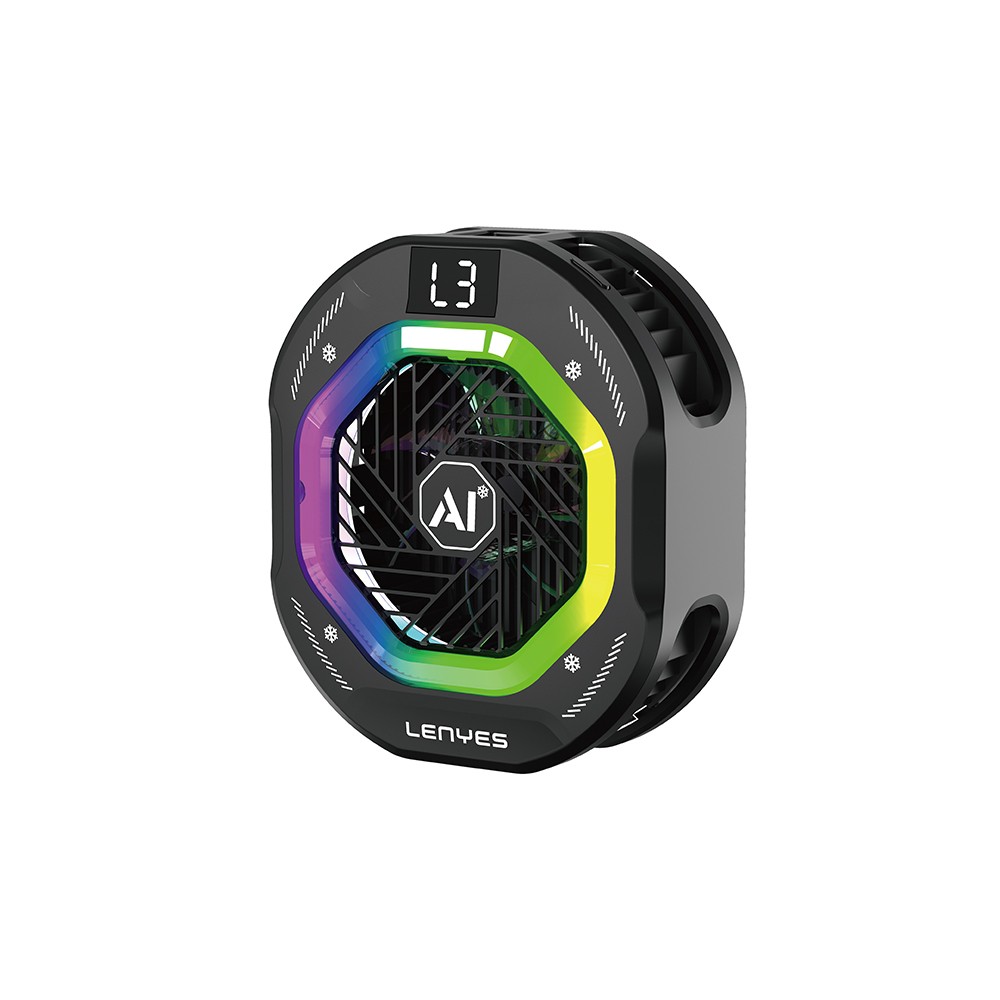 [RNZ-TA139937] Lenyes LPC206 Yapay Zeka Destekli RGB Işıklı Alüminyum Telefon Soğutucu Fan