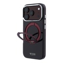 Apple iPhone 18 Pro Uyumlu Kılıf TUMI Orjinal Lisanslı M-safe Şarj Özellikli 360 Derece Dönebilen Standlı Transparan Kapak