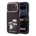 Apple iPhone 18 Pro Uyumlu Kılıf Karl Lagerfeld Orjinal Lisanslı M-Safe Şarj Özellikli K&C Bodies Sketch PU Kapak
