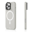 Apple iPhone 16 Pro Max Uyumlu Kılıf M-safe Şarj Özellikli Kamera Standlı Youngkit Bitty Cream Kapak