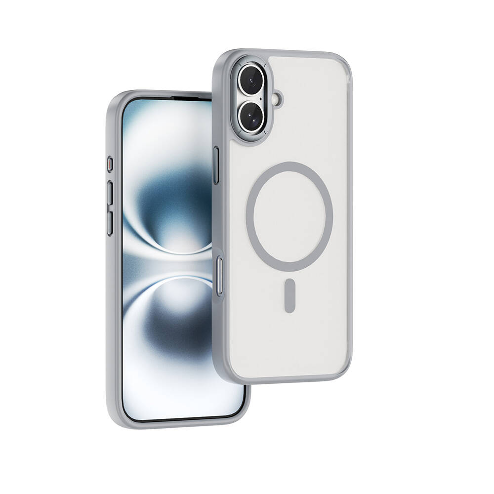 Apple iPhone 16 Plus Uyumlu Kılıf Wiwu FGG-012 ArmorPro Serisi M-safe Şarj Özellikli Parmak İzi Bırakmayan Kılıf