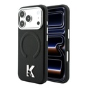 Apple iPhone 18 Pro Uyumlu Kılıf Karl Lagerfeld Orjinal Lisanslı M-safe Şarj Özellikli KHEAD Metal Logolu PU Grained Deri Kapak