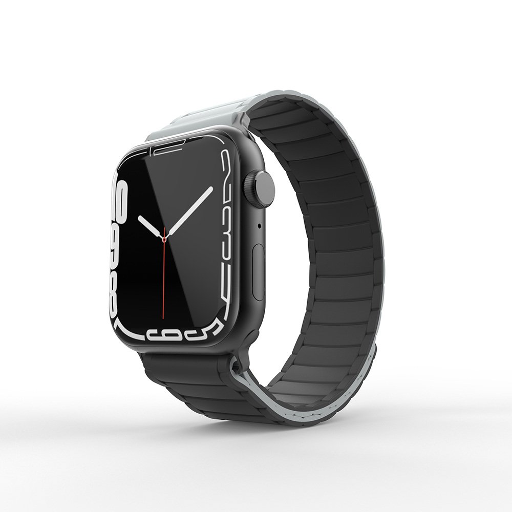 Apple Watch 7 45mm Uyumlu Zore KRD-122 Silikon Kordon Strap Kayış