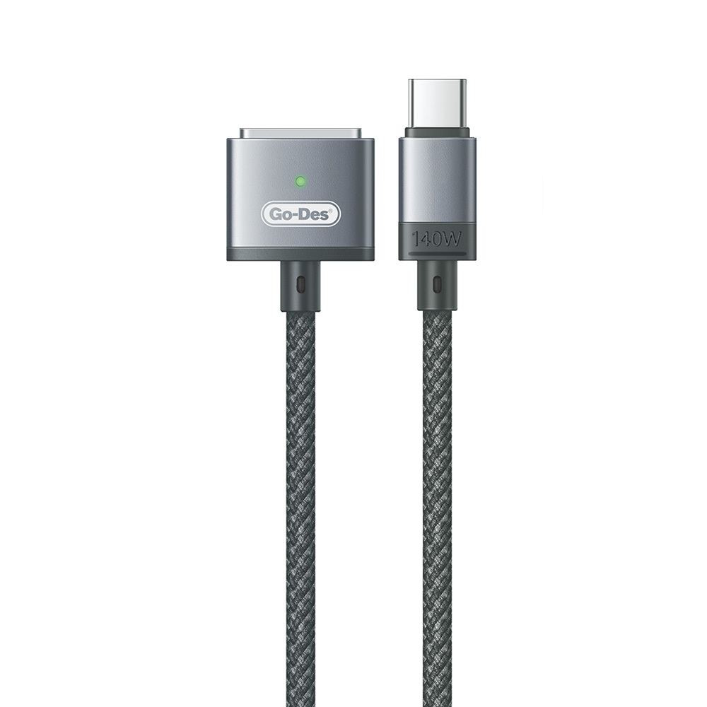 Go-Des GD-UC807 Type-C - M-safe 3 Macbook Şarj Kablosu 140W 2 Metre