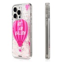 Apple iPhone 16 Pro Max Uyumlu Kılıf M-safe Şarj Özellikli Parlak Kumlu Sıvılı Youngkit Pink Dream Quicksand Serisi Kapak