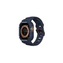 Apple Watch Ultra 49mm Uyumlu Skinarma Mecha 2in1 TPU Kasa Koruyucu + Silikon Kordon