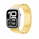 Apple Watch 44mm Uyumlu Kordon Paslanmaz Çelik Luxury Metal KRD-35 Kayış