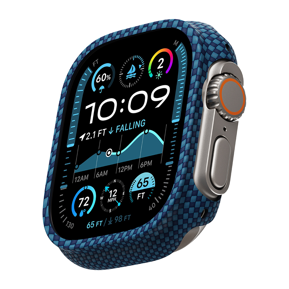 Apple Watch Ultra 49mm Uyumlu 600D Aramid Fiber Classic Serisi Kasa Koruyucu Pitaka Air Case