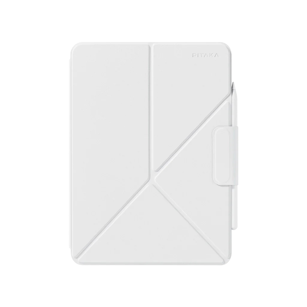 Apple iPad Pro 13 2024 Uyumlu Pitaka MagEZ Folio 2 Kalem Bölmeli Standlı Kılıf