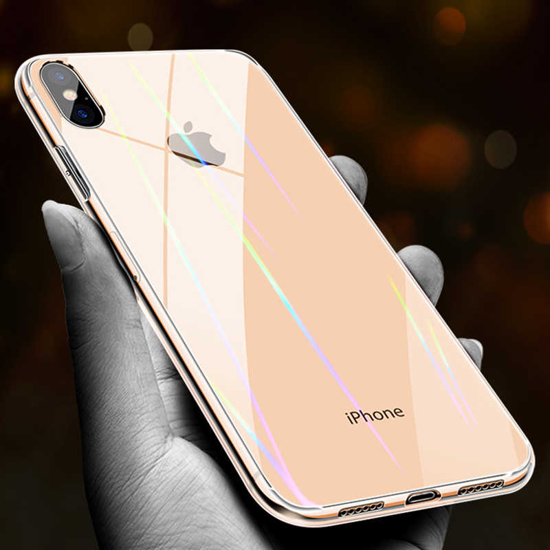 Apple iPhone X Uyumlu Kılıf Zore Rainbow Kapak
