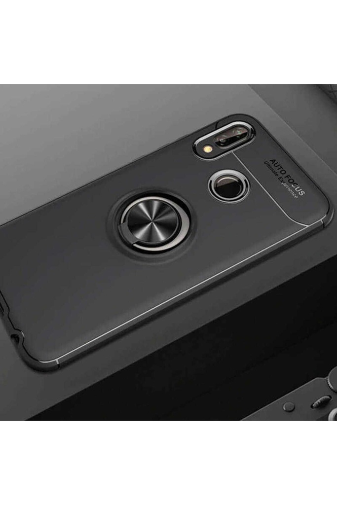 [RNZ-TA18861] Huawei P Smart 2019 Uyumlu Kılıf Zore Ravel Silikon Kapak (Siyah)