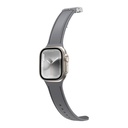 Apple Watch 10 42mm Uyumlu Amazingthing Titan Swift Deri Dokulu Silikon Kordon