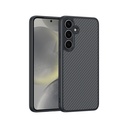 Samsung Galaxy S25 Uyumlu Kılıf M-safe Şarj Özellikli Karbon Fiber Tasarımlı Zore Elnino Kapak