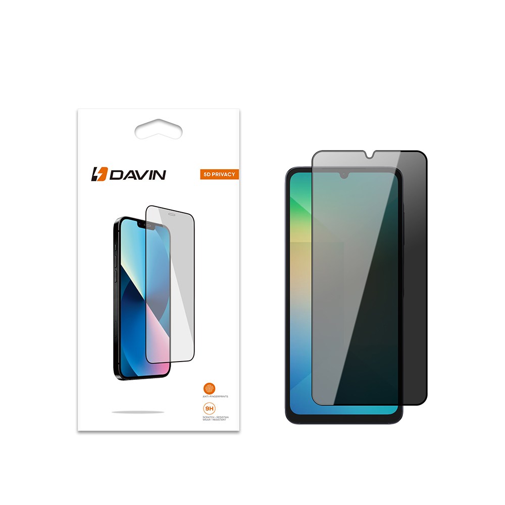 Samsung Galaxy A06 Uyumlu Davin 5D Privacy Cam Ekran Koruyucu