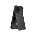 Apple iPhone 16 Pro Uyumlu Kılıf M-safe Şarj Özellikli Raptic Slim Wallet Serisi Deri Görünümlü Kartlıklı Standlı Kapak