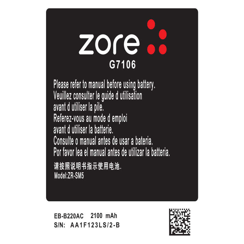 Samsung Galaxy Grand 2 G7106 Uyumlu Zore Quality Batarya