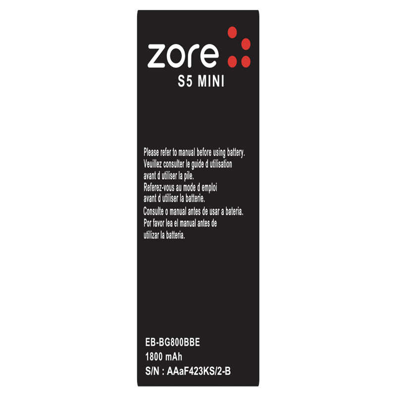 [RNZ-T7236] Samsung Galaxy S5 Mini Uyumlu Zore Quality Batarya