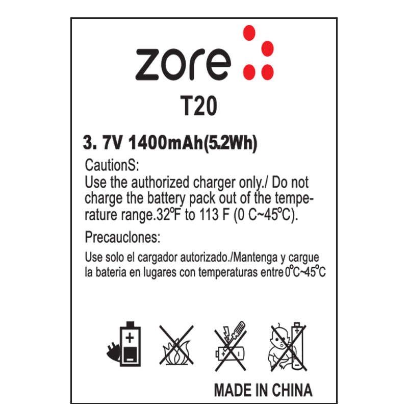 [RNZ-T7263] T20 Zore Quality Batarya