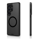 Samsung Galaxy S25 Ultra Uyumlu Kılıf M-safe Şarj Özellikli Cam Arka Yüzey TPU Youngkit Gemstone Serisi Kapak