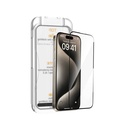 Apple iPhone 16E Uyumlu Wiwu SQ-008 Oleofobik Easy Install Darbeye Karşı Dayanıklı Temperli Cam Ekran Koruyucu + Kolay Uygulama Aparatlı