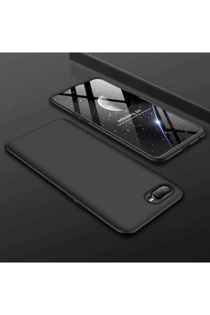 [RNZ-TA19459] Oppo AX7 Uyumlu Kılıf Zore Ays Kapak (Siyah)