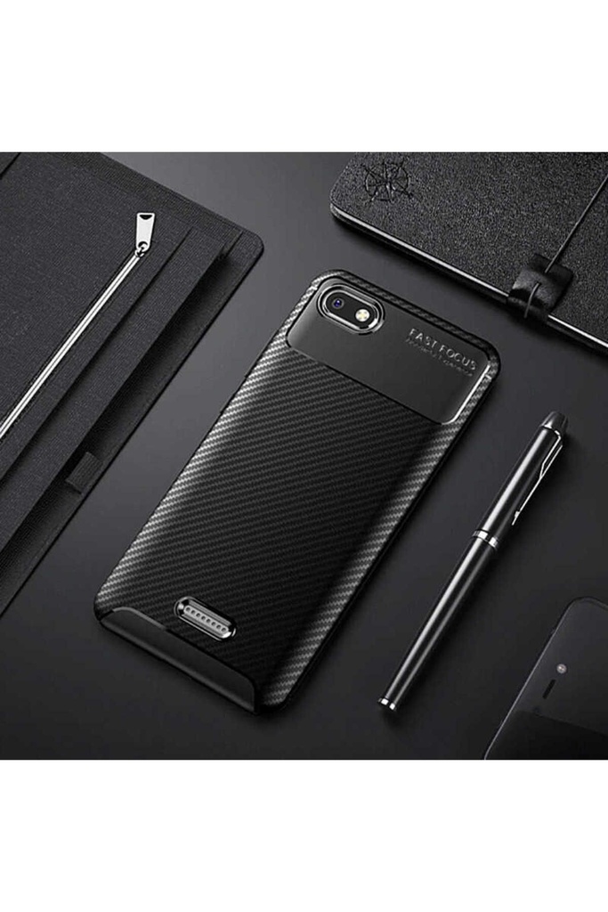 [RNZ-TA19479] Xiaomi Redmi 6A Uyumlu Kılıf Zore Negro Silikon Kapak (Siyah)