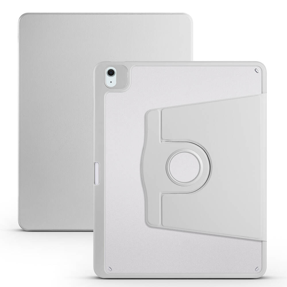 Apple iPad Air 13 2025 M3 Uyumlu Kılıf Zore Termik Kalem Bölmeli Dönebilen Standlı Kılıf