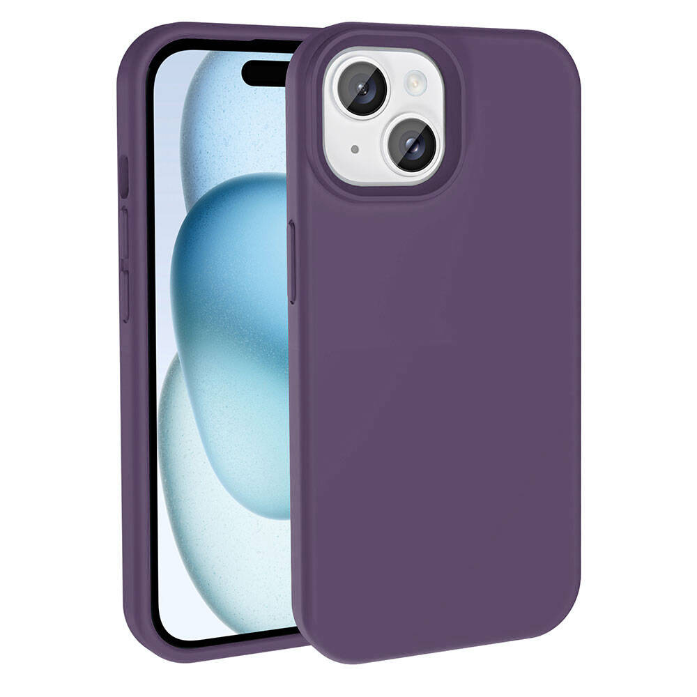 Apple iPhone 13 Uyumlu Kılıf M-safe Şarj Özellikli Sıvı Teknolojili Silinebilir Sert Zore Kivi Kapak