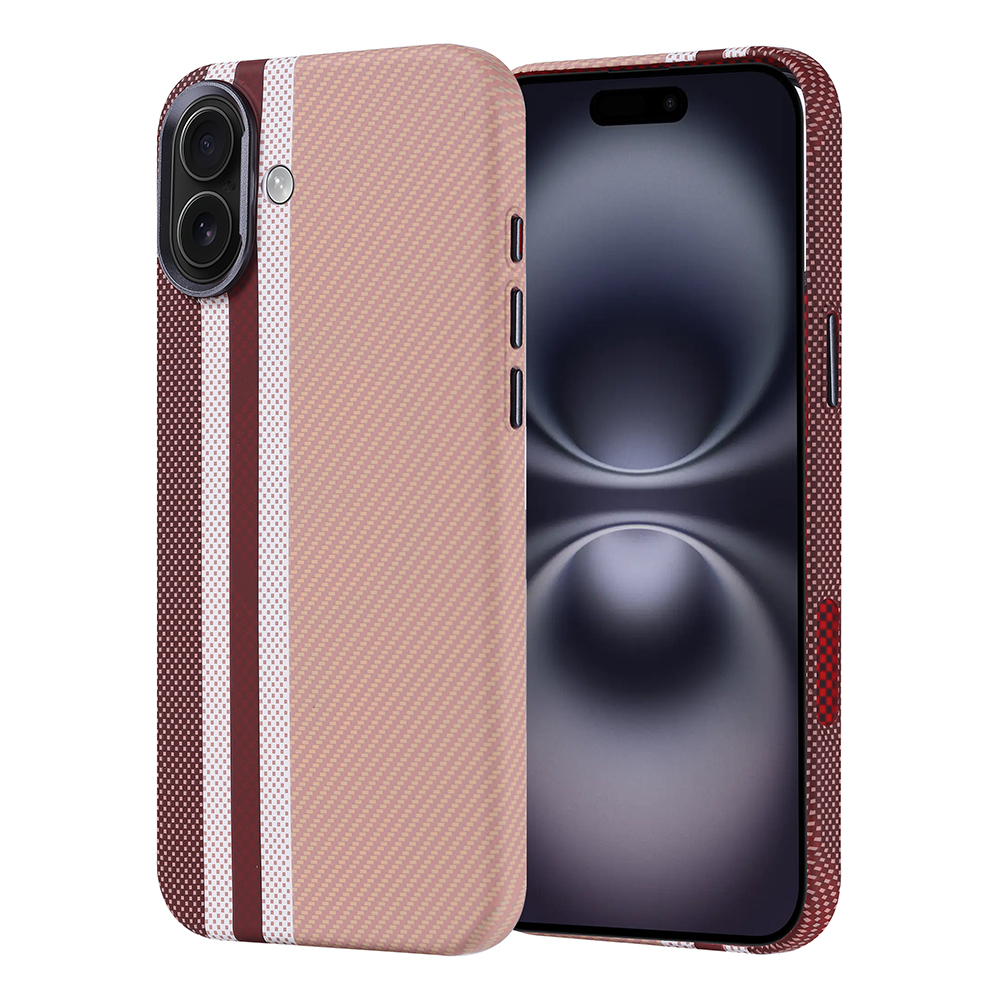 Apple iPhone 16 Plus Uyumlu Kılıf M-safe Şarj Özellikli Karbon Fiber Görünümlü Zore Nekst Kapak