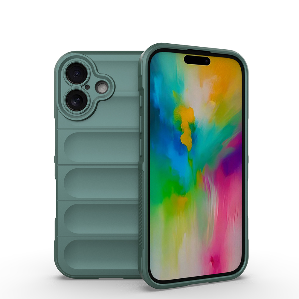 Apple iPhone 16 Uyumlu Kılıf Esnek TPU Oyuklu Arka Yüzey Tasarımlı Zore Etnik Silikon Kapak