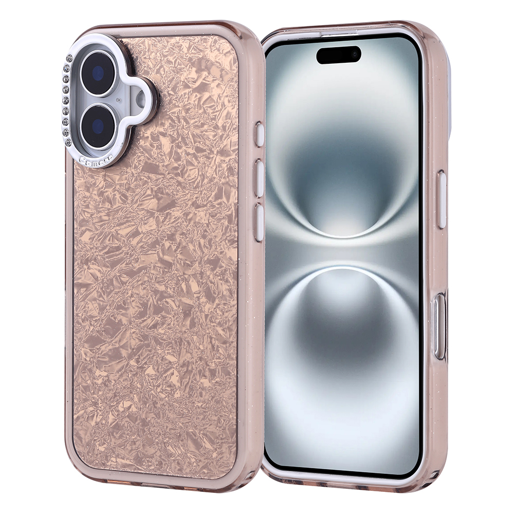 Apple iPhone 16 Uyumlu Kılıf Taşlı Tasarımlı Zore Kapi Kapak