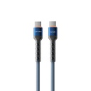 Lenyes LC515 Type-C to Type-C Hızlı Şarj Özellikli Örgülü Data ve Şarj Kablosu 60W 1M