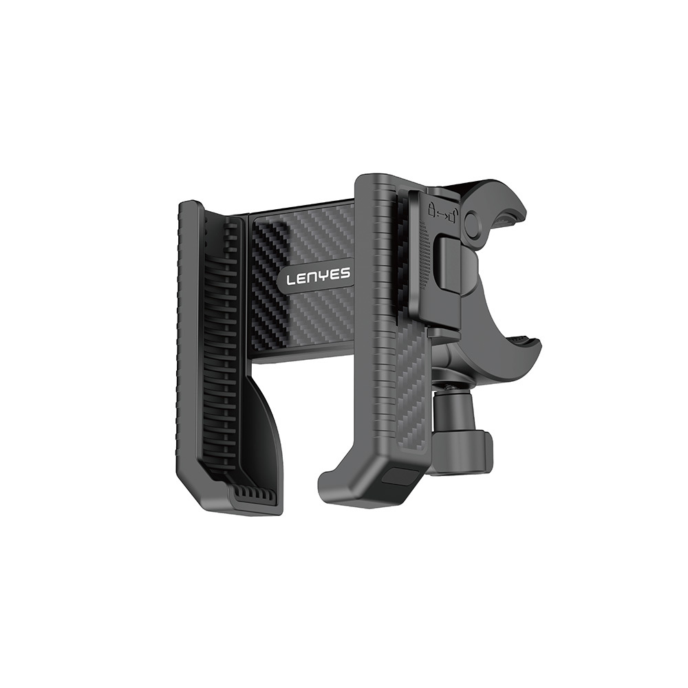 Lenyes CR182 360 Derece Ayarlanabilir Çift Kilitli Bisiklet ve Motosiklet Telefon Tutucu