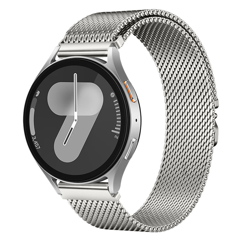Samsung Galaxy Watch 3 45mm Uyumlu Zore KRD-25 Metal Hasır Kordon