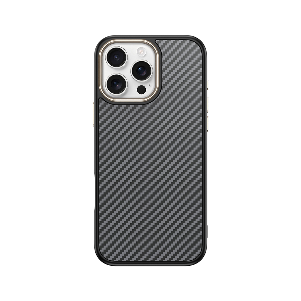 Apple iPhone 16 Pro Max Uyumlu Kılıf M-safe Şarj Özellikli Karbon Fiber Görünümlü Zore Antina Kapak