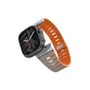 Apple Watch 7 45mm Uyumlu Skinarma Gemini Serisi TPU Magnetik Silikon Kordon