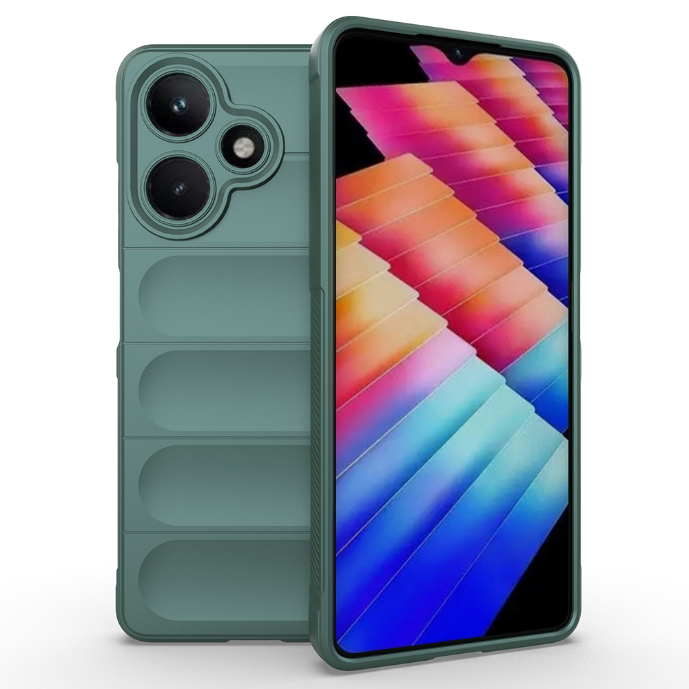 Infinix Hot 30 Uyumlu Kılıf Esnek TPU Oyuklu Arka Yüzey Tasarımlı Zore Etnik Silikon Kapak