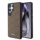 Samsung Galaxy S25 Ultra Uyumlu Kılıf DKNY Orjinal Lisanslı Magnetik PU Deri Grid Pattern Kapak