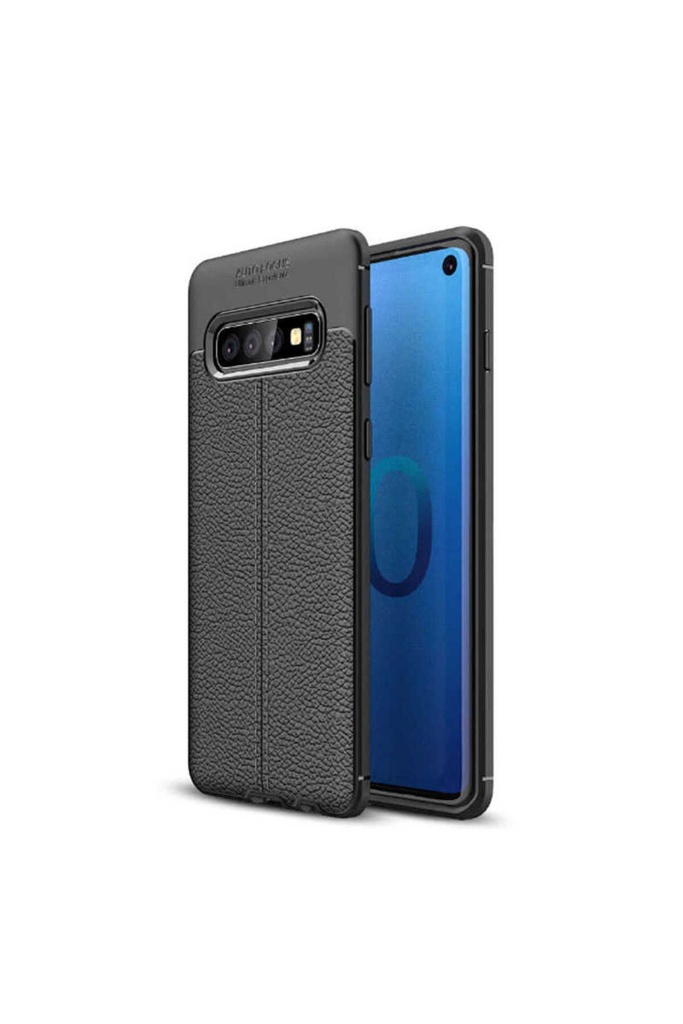 [RNZ-TA21297] Samsung Galaxy S10 Uyumlu Kılıf Zore Niss Silikon Kapak (Siyah)