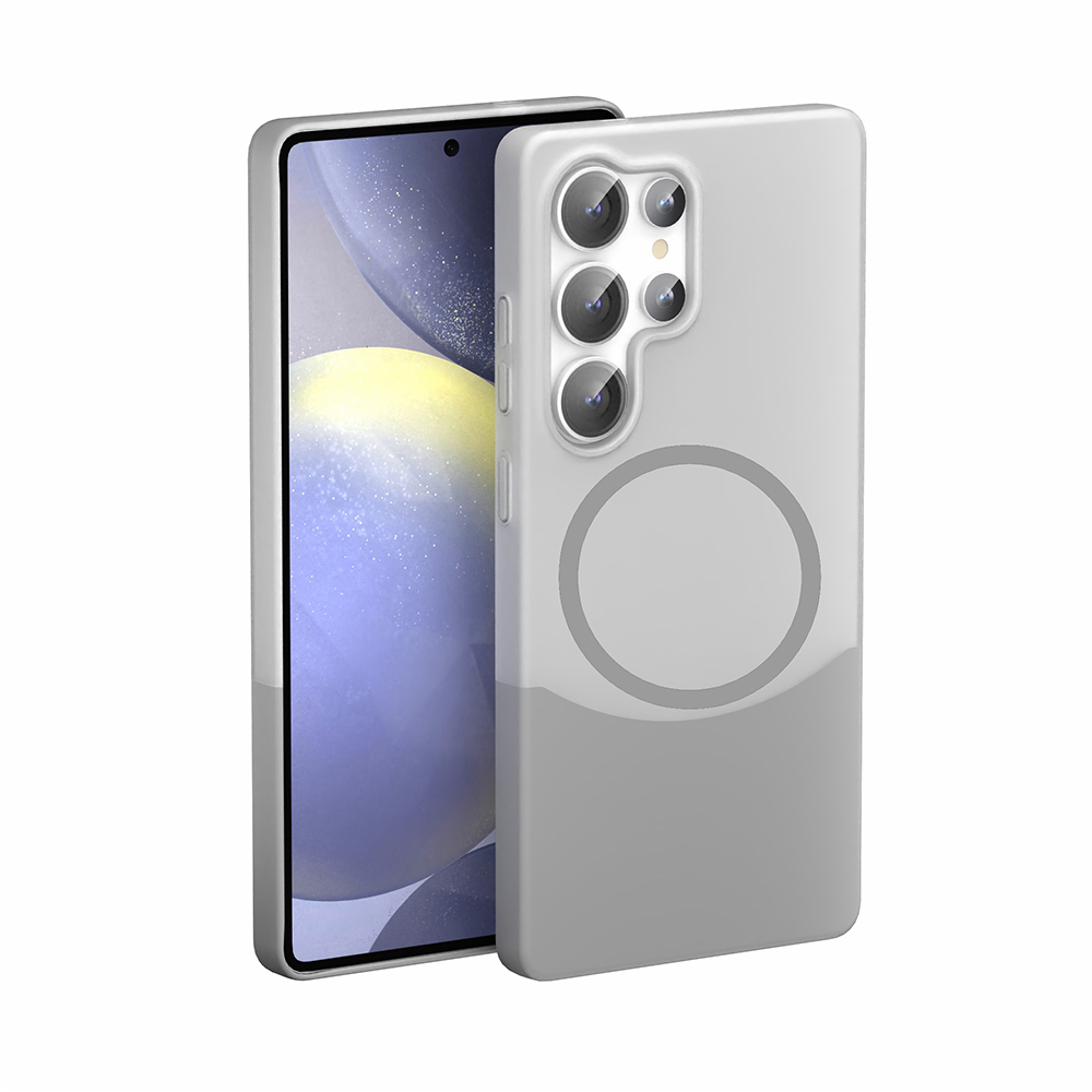 Samsung Galaxy S24 Ultra Uyumlu Kılıf M-Safe Şarj Özellikli Mıknatıslı Zore Duble Kapak