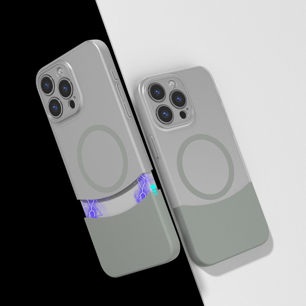 Apple iPhone 14 Pro Max Uyumlu Kılıf M-Safe Şarj Özellikli Mıknatıslı Zore Duble Kapak