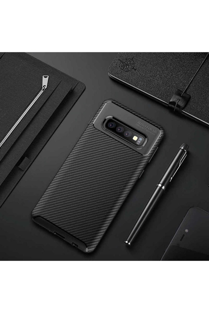 [RNZ-TA21312] Samsung Galaxy S10 Uyumlu Kılıf Zore Negro Silikon Kapak (Siyah)