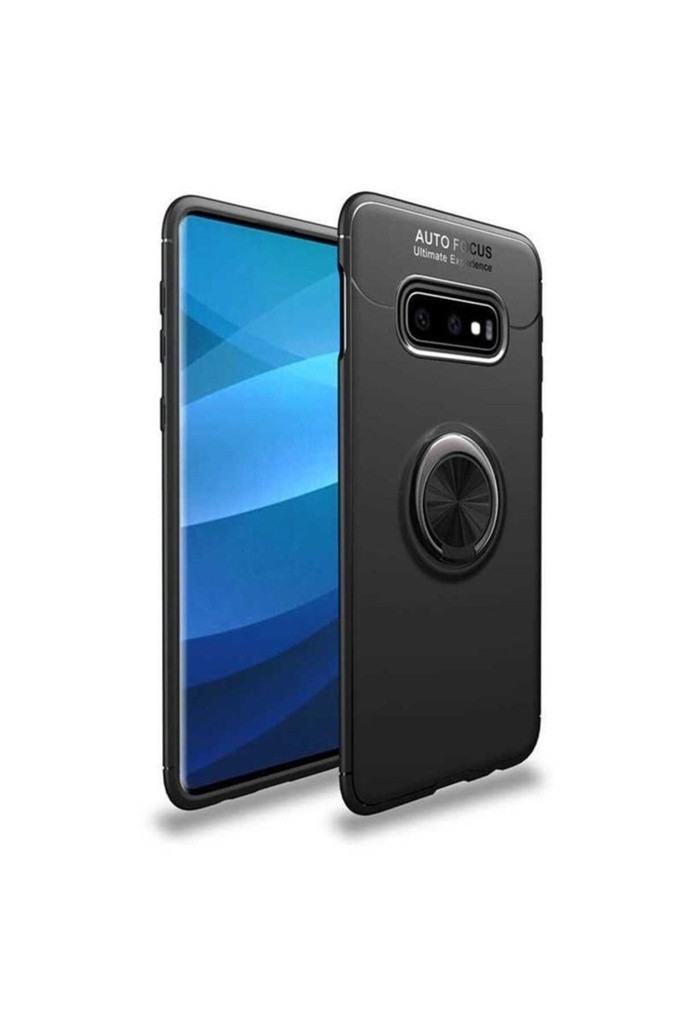 [RNZ-TA21327] Samsung Galaxy S10E Uyumlu Kılıf Zore Ravel Silikon Kapak (Siyah)