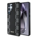 Samsung Galaxy S25 Ultra Uyumlu Kılıf DKNY Orjinal Lisanslı M-safe Şarj Özellikli 3D Yazılı Checkered Pattern Kapak