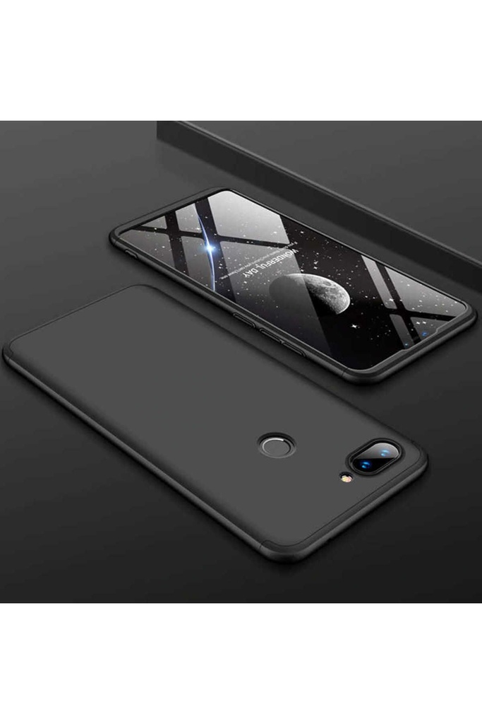 [RNZ-TA21507] Xiaomi Mi 8 Lite Uyumlu Kılıf Zore Ays Kapak (Siyah)