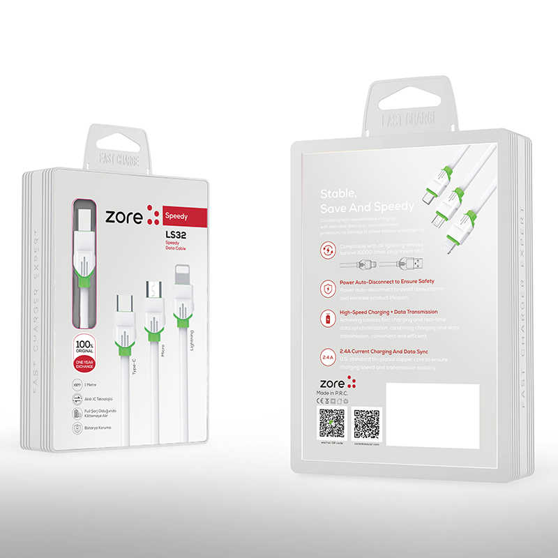 [RNZ-TA21593] Zore LS32 Micro Usb Kablo