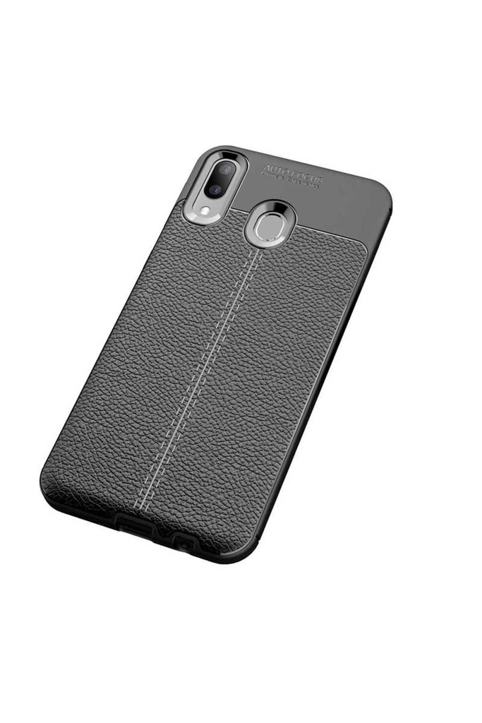 [RNZ-TA21683] Samsung Galaxy M20 Uyumlu Kılıf Zore Niss Silikon Kapak (Siyah)